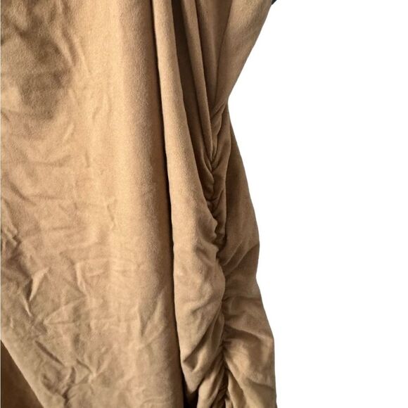Love J Tan Brown Sleeveless Bodycon Ruched Dress Size 2XL - Picture 7 of 12